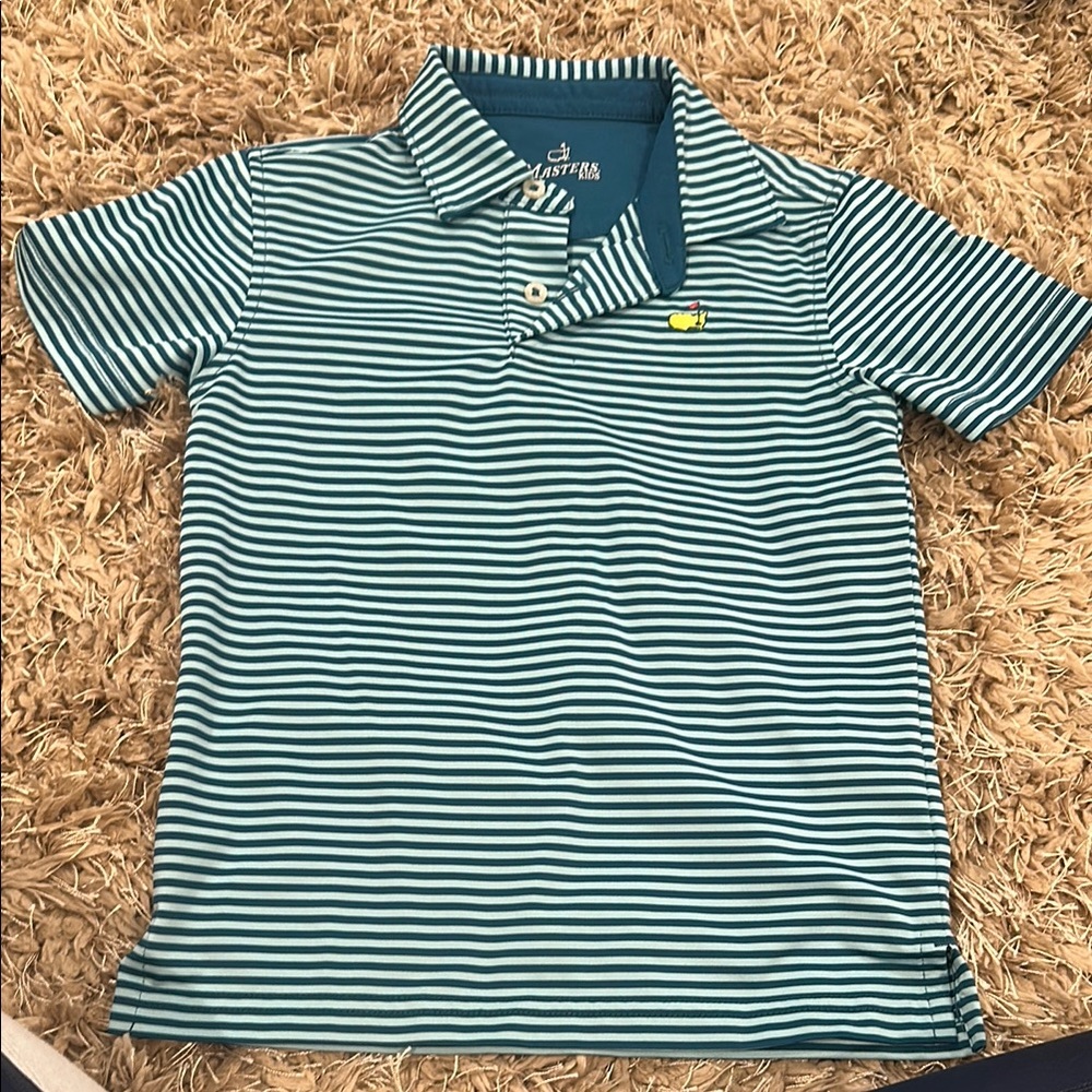 Striped Masters Polo Shirt - blue & light blue - Kids